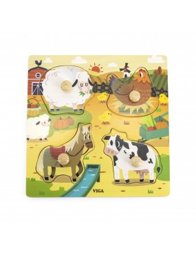 VIGA Drewniane Puzzle z...