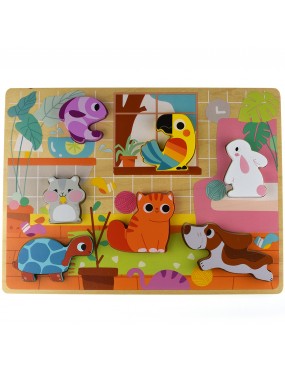 Tooky Toy Drewniane Puzzle...