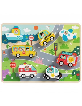Tooky Toy Drewniane Puzzle...