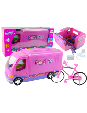Camper Camping Różowy...