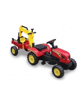 Traktor z Przyczepą i Łyżką...