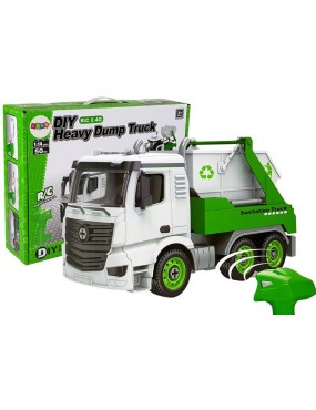 Śmieciarka RC DIY zielona
