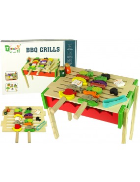 Drewniany Grill Akcesoria...