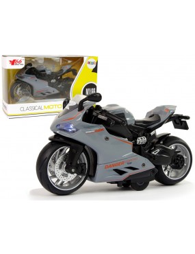 Motocykl Sportowy Szary...