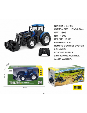 Traktor niebiesk i z Turem