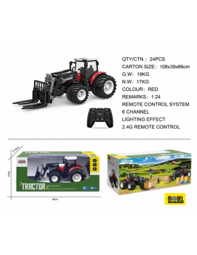 Traktor Czerwony R/C z turem