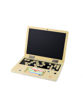 Tablica Drewniana Laptop Kreda