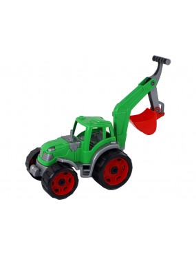 Traktor Koparka Zielony...