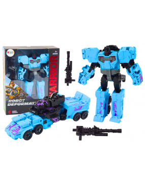 Robot z bronią 2w1 niebieski
