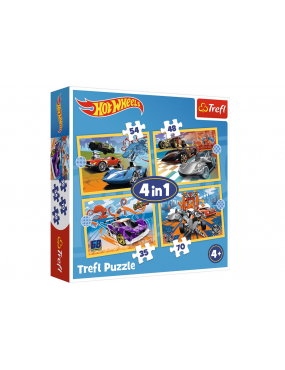 Puzzle - 4w1 - Pojazdy Hot...