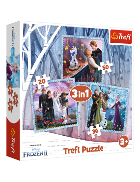 Puzzle 3w1 Kraina Lodu...