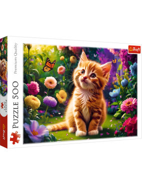 Puzzle - 500 - Uroczy kotek...