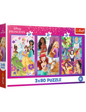 Puzzle - 3x80 - Księżniczki...