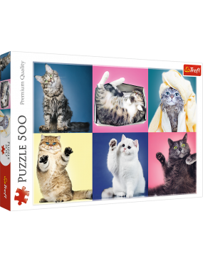 Puzzle 500 el. Kociaki...