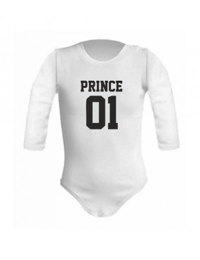 Body dla niemowląt (dziecięce) z długim rękawem - Prince 01 (Numer)