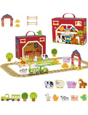 TOOKY TOY Drewniana Farma w...