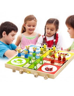 VIGA Drewniana gra Ludo...